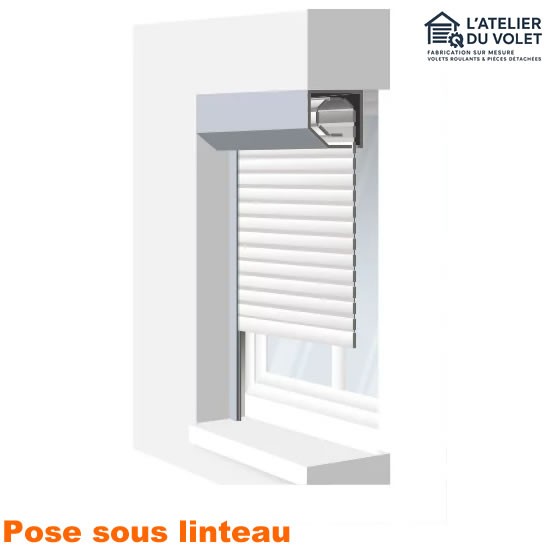 Pose sous linteau enroulement extérieur